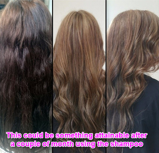 for lightens the hair in a natural way