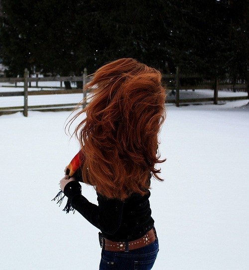 Фото девушек с рыжими волосами со спины   подборка картинок (17)
