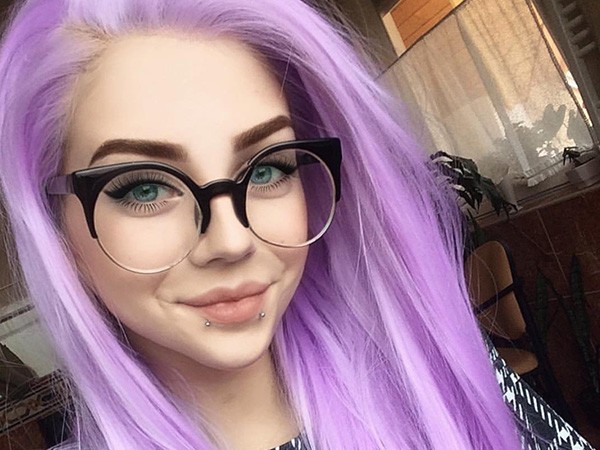 светло-фиолетовые волосы