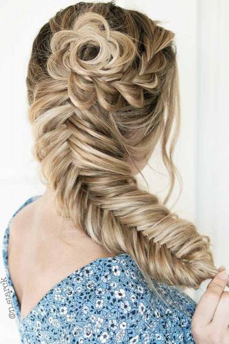 Popular Styles: Big Side Braid, Double Fishtail, And Full Crown Rosette #braids 