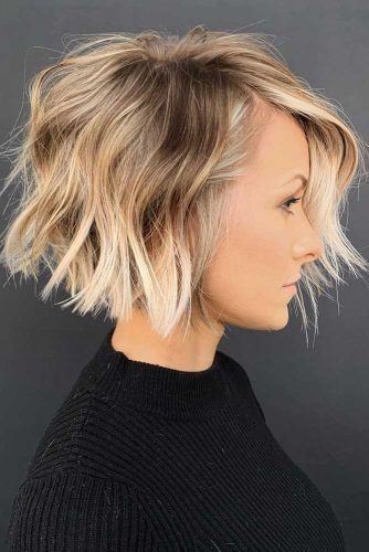 Shaggy Short Bob #haircuts #faceshape