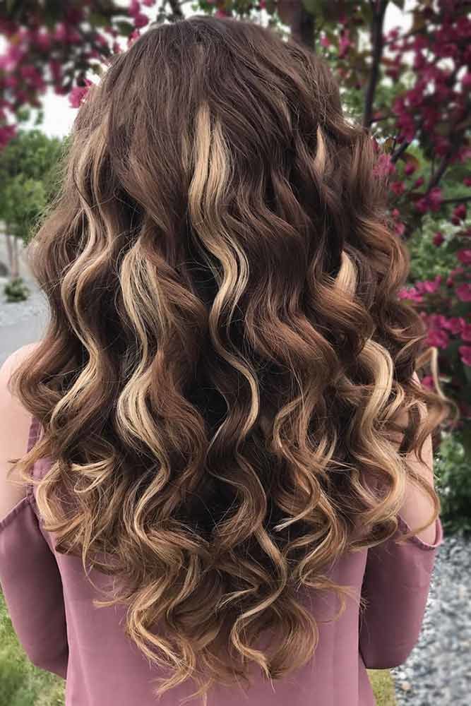 Chocolate Curls Long Hairstyles