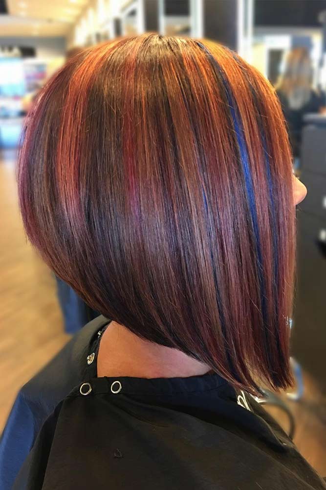 A Line Bob with Highlights