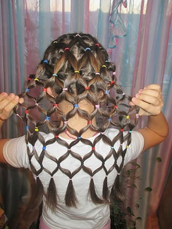 Причёски для девочек с резиночками фото пошагово
