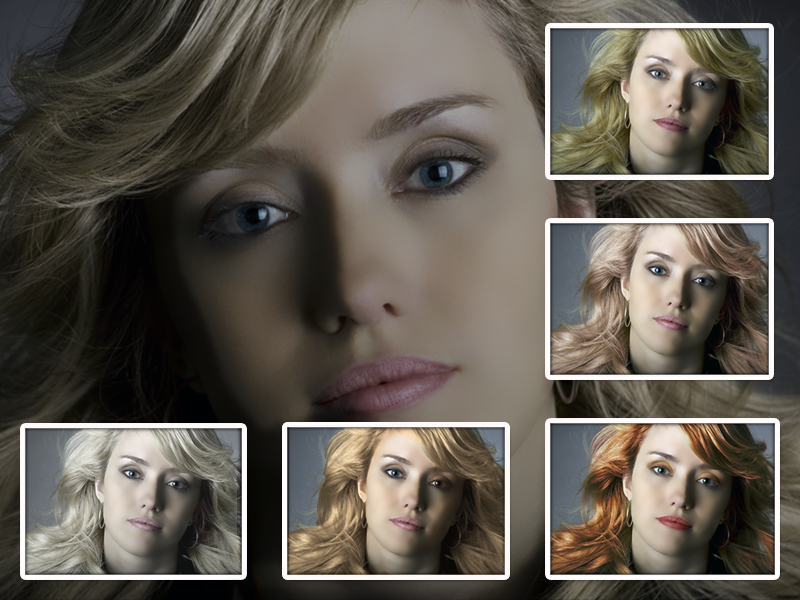 Фотошоп цвет волос изменить цвет волос на фото онлайн