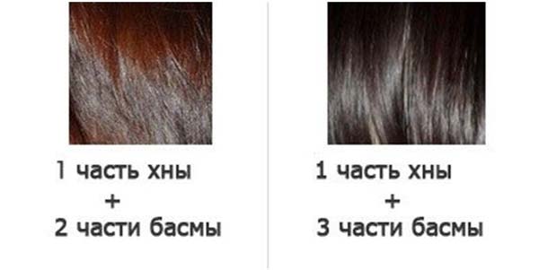 эффект от покраски хной и басмой