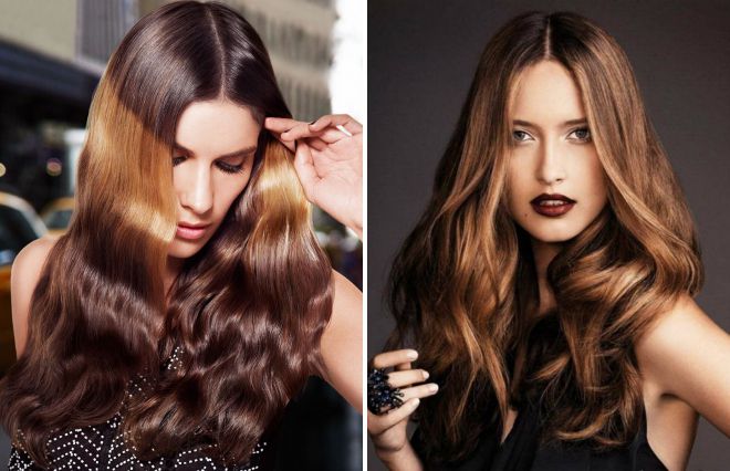 модное окрашивание волос 2018 на длинные волосы