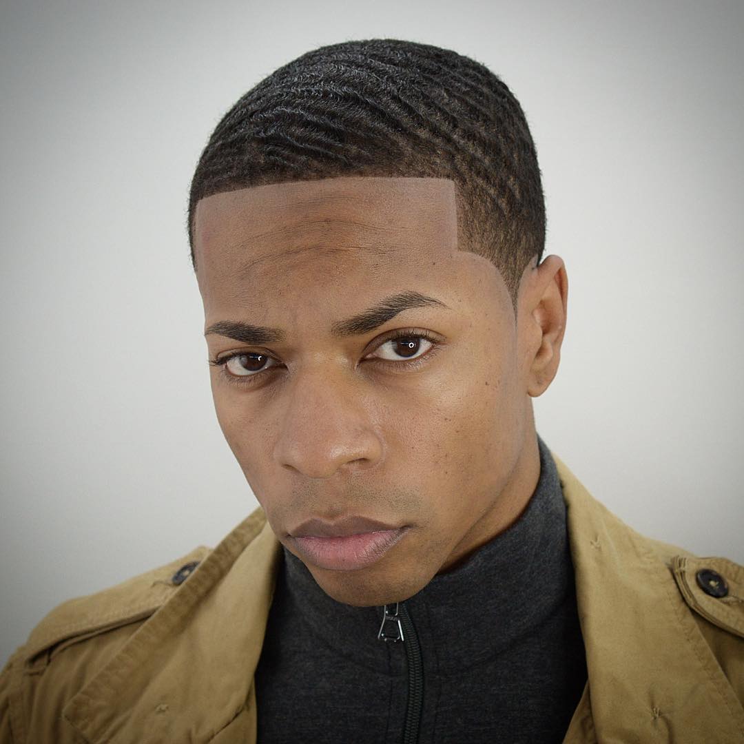 Waves haircut fade	