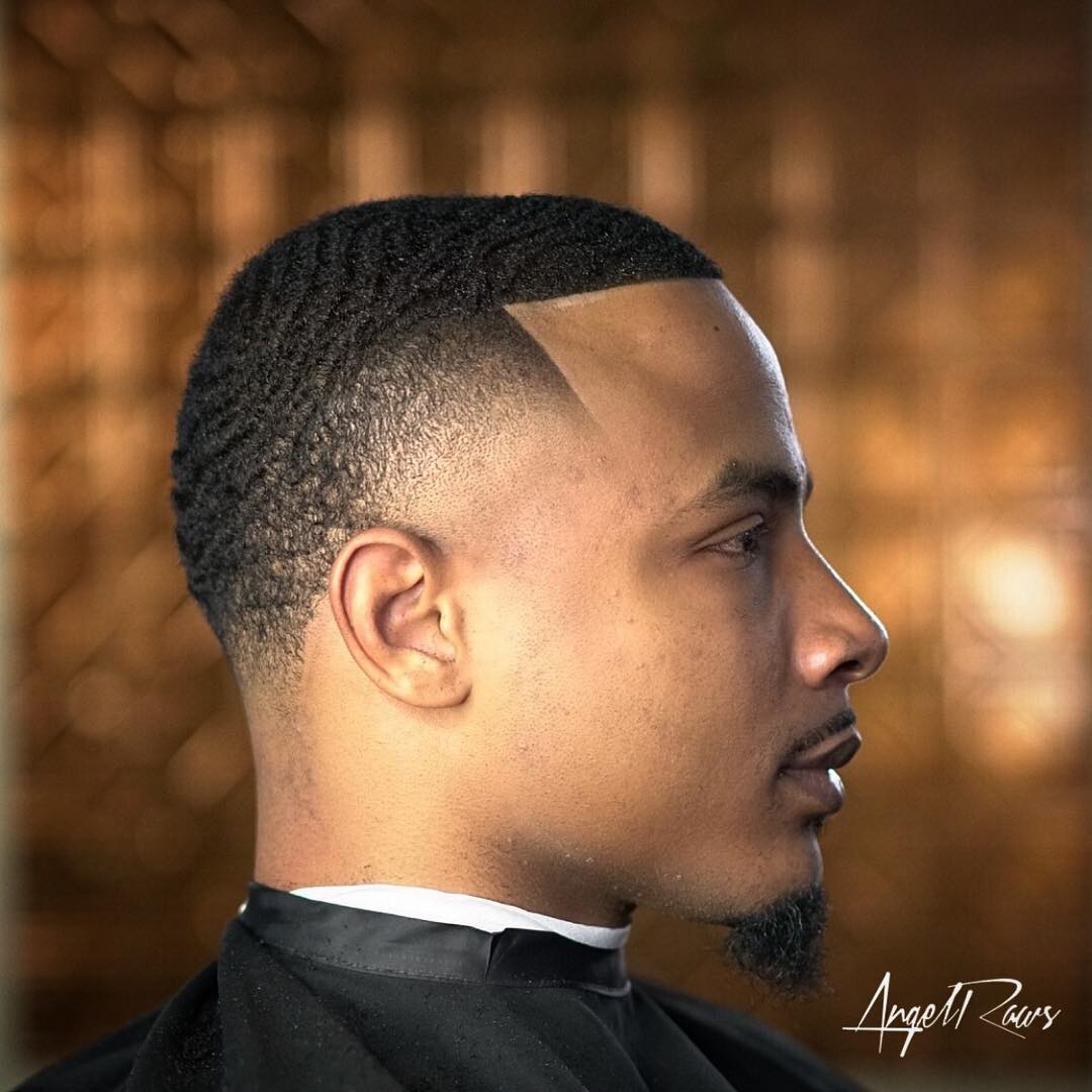 Waves haircut fade	
