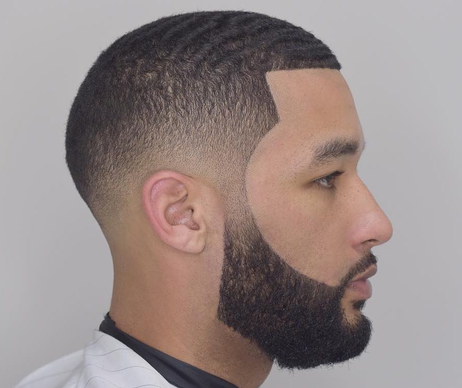 Waves haircut fade	