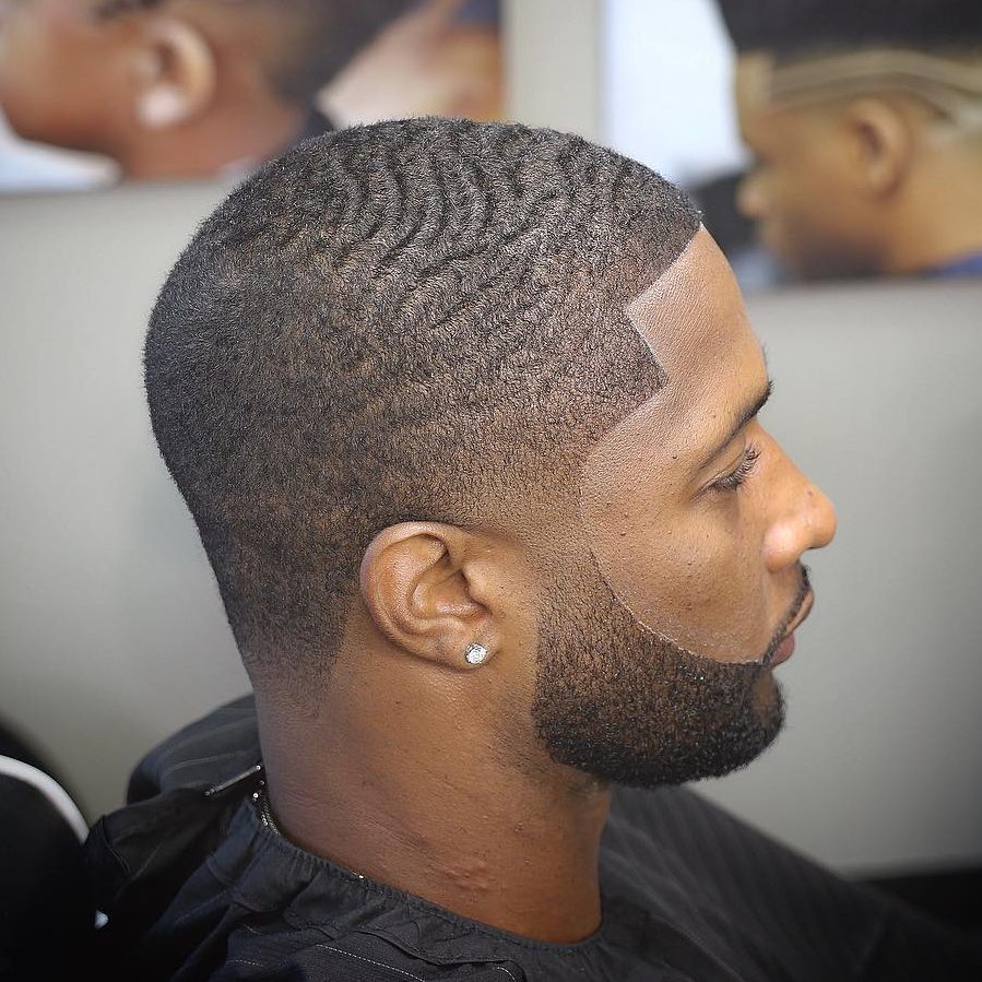 Waves haircut fade	