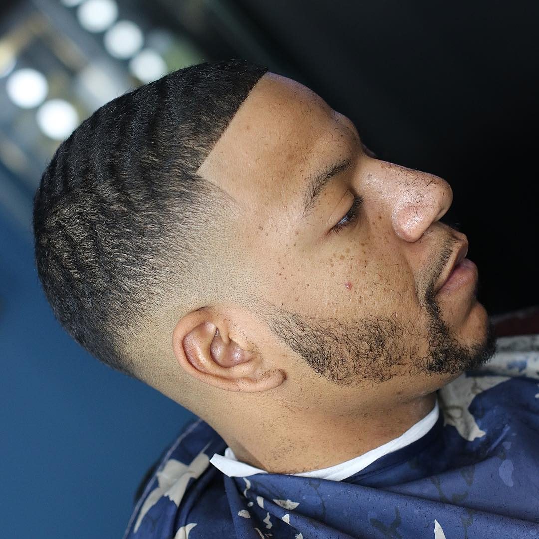 Waves haircut fade	