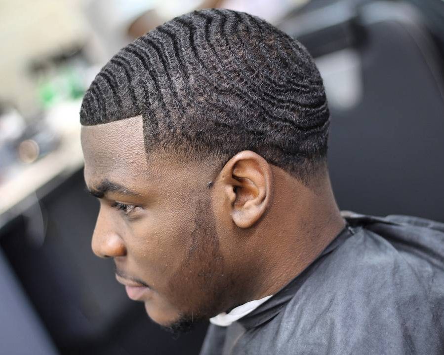 Waves haircut fade	
