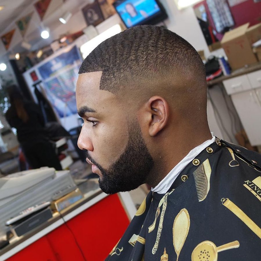 Waves haircut fade	